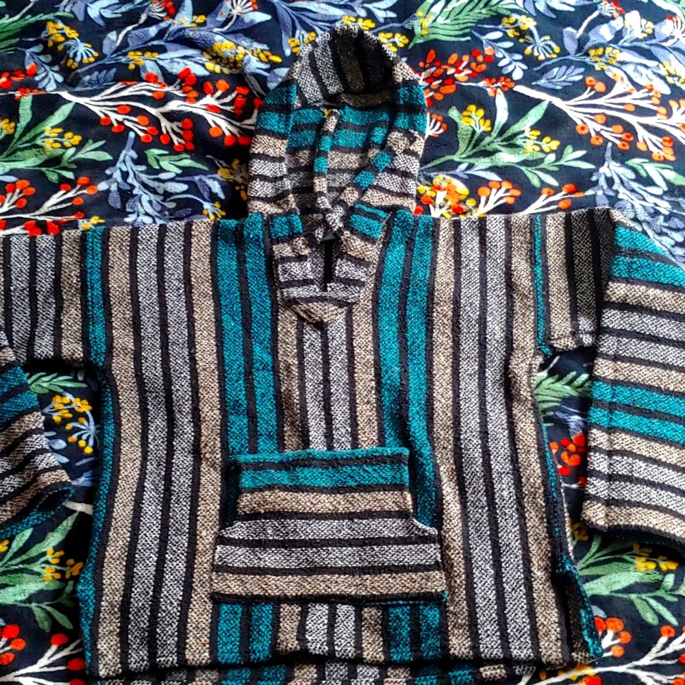 Vintage woven hoodie